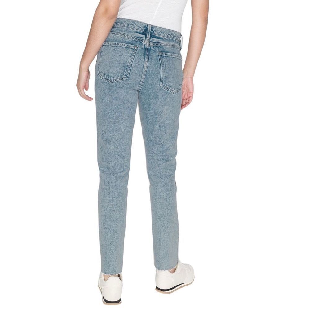 Frame Le Piper Straight Leg Raw Hem Jeans 25